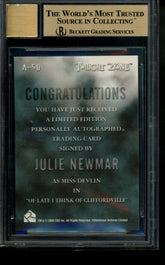2002 Twilight Zone Autograph Julie Newmar Miss Devlin Limited Auto BGS 9.5/10
